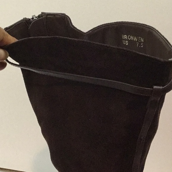 ShoeDazzle STUNNING Chocolate Brown knee boots 7.5 - Picture 7 of 8